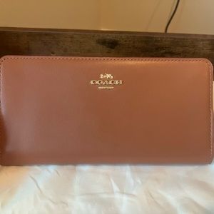 Coach Skinny Wallet (Saddle)